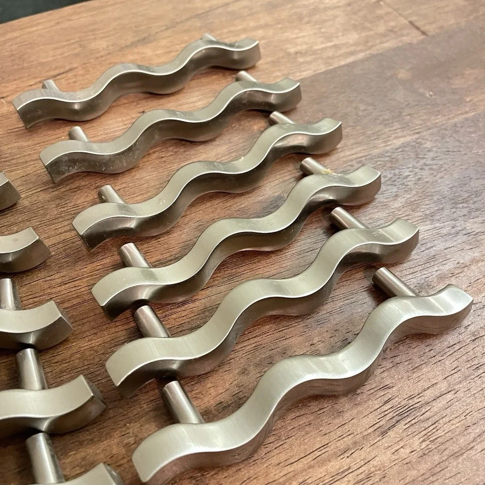 Stainless Steel Hickory P2161-SS Wave Zig-Zag Cabinet Handle Pull 3.75